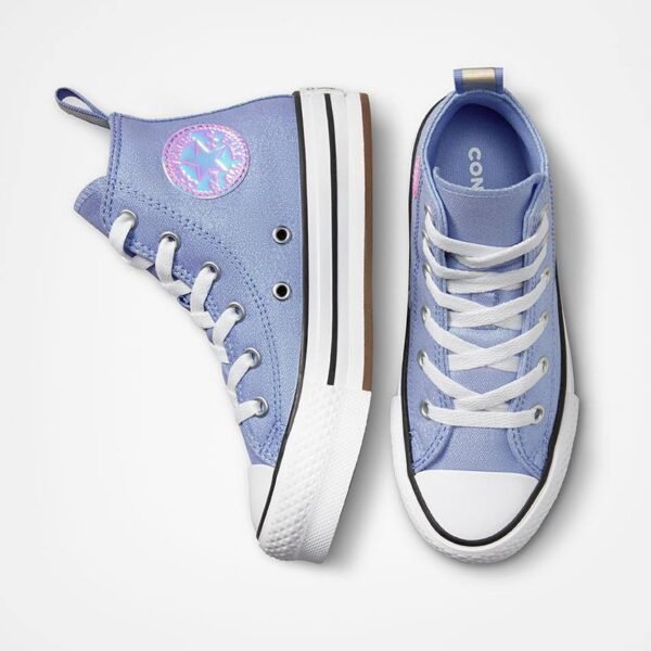 Converse Chuck Taylor All Star EVA Lift Platform Iridescent High Top YOUTH Shoes